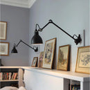 Axyaa Rotatable E14 Reading Wall Lamp in Black, Yellow, Chrome, White, Gray for Bedroom Lighting.