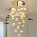 Axyaa LED Pendant Staircase Chandeliers for Modern Living Room Lighting