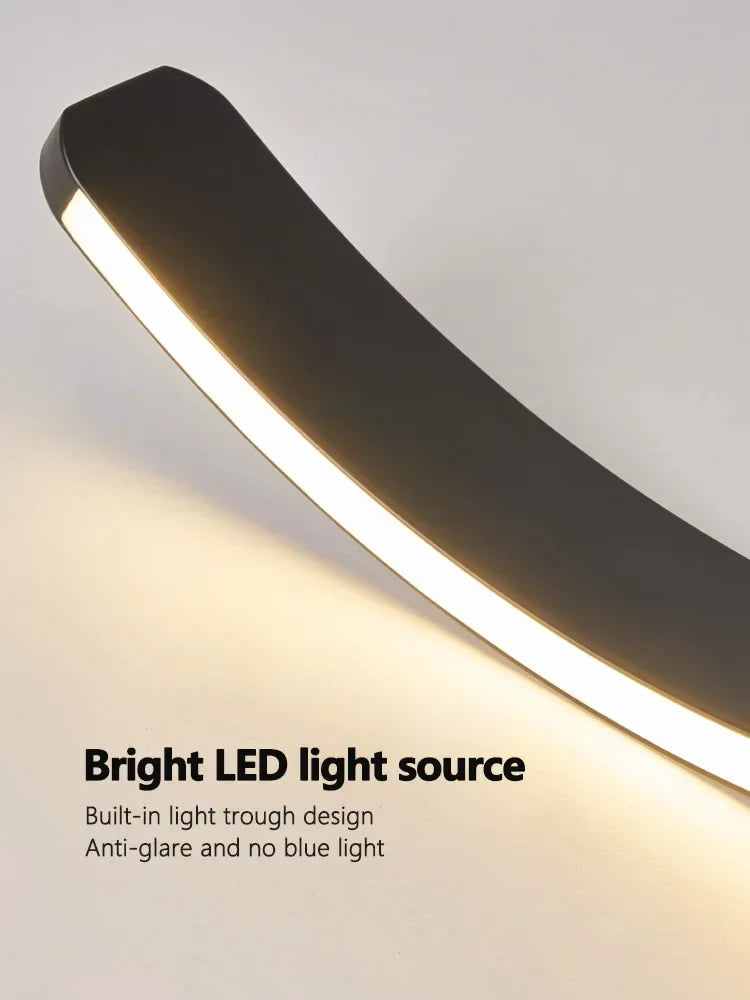 Axyaa Circular C-shaped Pendant Light for Modern Living Room & Dining Room