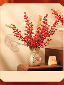 Axyaa Fruit Money Bag Vase with Artificial Flowers Bouquet - Home Décor Craft