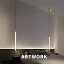 Axyaa Slim Hanging Light for Bedroom & Living Room