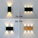 Axyaa Modern LED Wall Sconce - Aluminium Indoor Up and Down Wall Lights