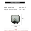 Axyaa Nordic Glass LED Floor Lamp - Elegant Oval Design for Home Decor