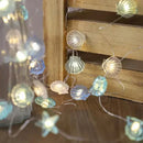 Axyaa Marine Themed Seashell Starfish Fairy Lights