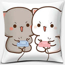 Cartoon Cute Mocha Mochi Peach Cat Pillow Case - Axyaa Home Decor