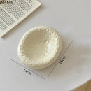 Axyaa Stone Patterned Ceramic Serving Plate for Molecular Cuisine and Restaurant Tableware