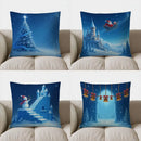 Winter Tree Pillow Cover - Axyaa Branded Cushion Cover for Sofa, Bedroom, Car