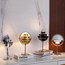Axyaa Black Gold Metal Desk Lamp for Modern Living Room & Bedroom