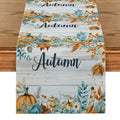 Axyaa Watercolor Maple Leaf Flower Table Runner for Farmhouse Dining and Wedding Parties