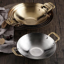 Axya Golden Double Ear Cauldron Small Hot Pot Stainless Steel Dry Pot