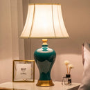 Axyaa Ceramic Desk Lamp, Minimalist LED Light for Bedroom, Study, and Reading