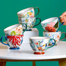 Axyaa Creative Milk Mug Large Capacity Ceramic Cup for Breakfast and Coffee.