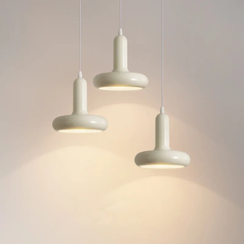 Axyaa Retro White Pendant Chandelier for Dining Room and Bedroom