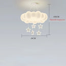 Axyaa Circular Cloud Acrylic LED Ceiling Lamp for Living Room Restaurant Bedroom
