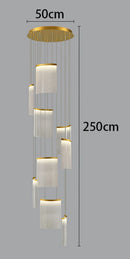 Axyaa Modern Staircase Chandeliers LED Pendant Light for Living Room Decor