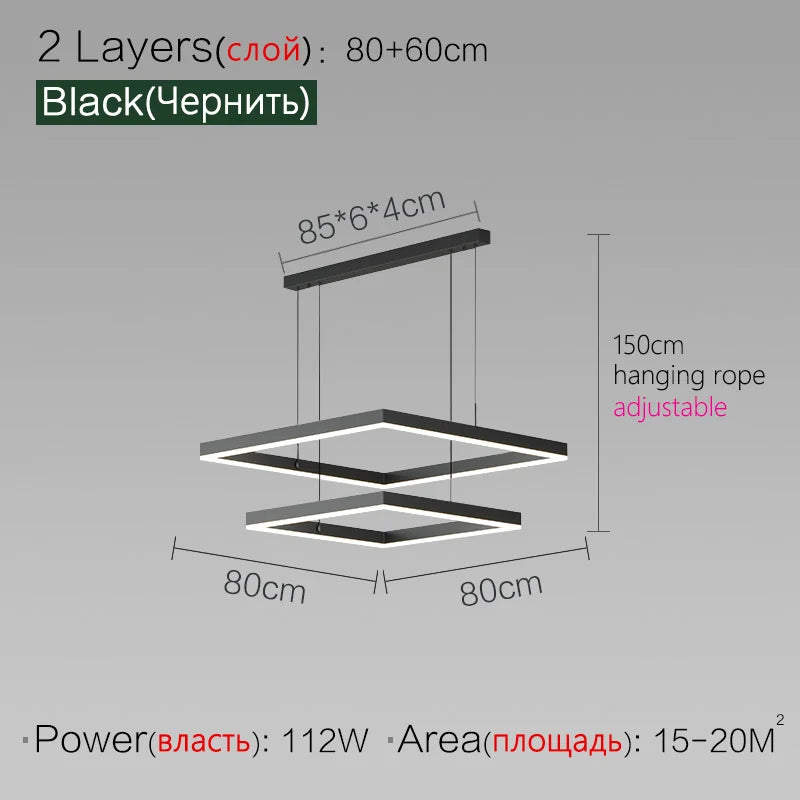 Modern LED Ceiling Chandelier by Axyaa for Living Room Bedroom Dining Room