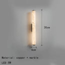 Axyaa Spanish Marble LED Wall Light - Gold/Black/Copper Sconce for Home, Hotel, or Office