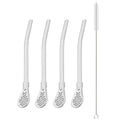Axyaa Stainless Steel Dual-use Drinking Straw Set