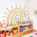 Axyaa Boho Sun Nursery Wallpaper Stickers Rainbow Kids Bedroom Decor