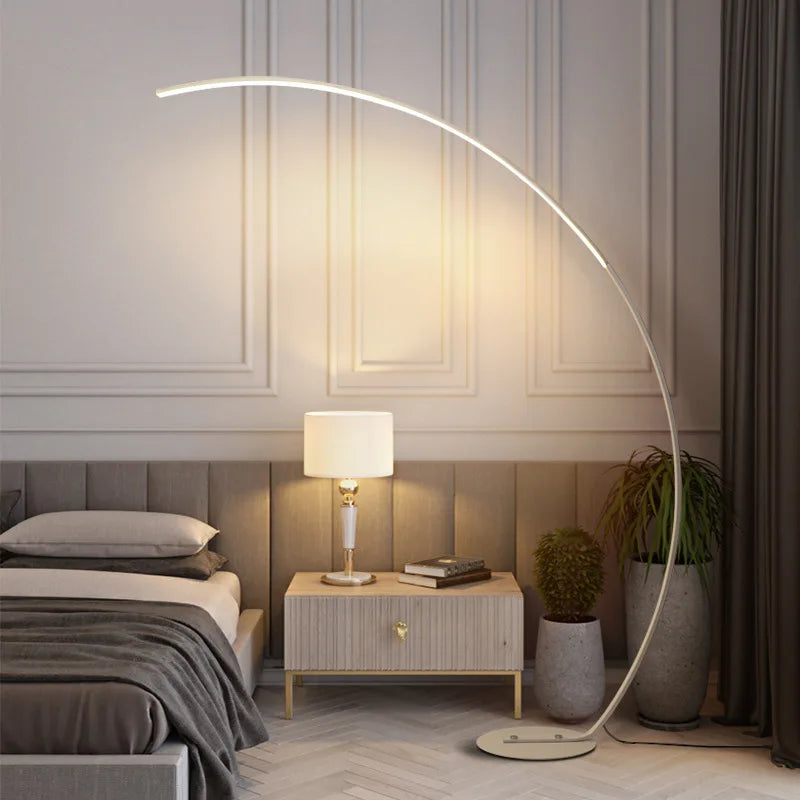 Nordic Stylish Fishing Floor Lamp RGB for Indoor Lighting by Axyaa