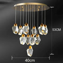 Axyaa Luxury Crystal Chandelier for Living Room, Dining, and Bedroom