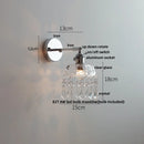 Axyaa Ceramic LED Wall Sconce Modern Style Pull Chain Switch