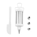 Axyaa Stainless Steel Cookie Gun Set with Icing Nozzles - Baking Tools
