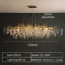Axyaa Gold Crystal Chandeliers: Luxury Lighting for Living Room, Dining Room, Bedroom.