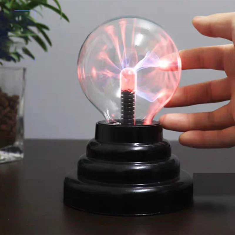 Axya Magic Plasma Ball Lamp: LED Atmosphere Night Light with Touch Control