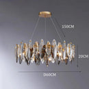 Axyaa Crystal Chandelier, Pendant Lamp for Living Room and Dining Room