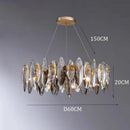 Axyaa Crystal Chandelier Pendant Light for Living Room Dining Room Ceiling