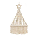 Nordic Christmas Tree Macrame Tapestry Boho Tassel Wall Hanging for Axyaa Home Decor