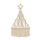 Nordic Christmas Tree Macrame Tapestry Boho Tassel Wall Hanging for Axyaa Home Decor