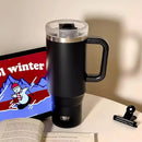 Axyaa Stainless Steel Vacuum Tumbler with Straw and Handle