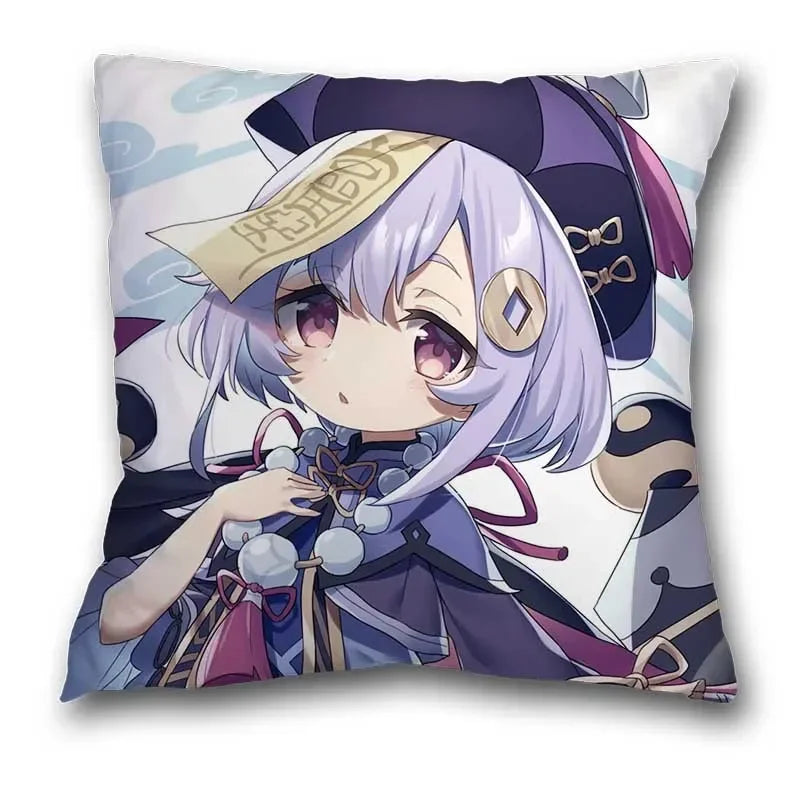 Genshin Impact Axyaa Pillow Cases - Klee Xiao Venti Hutao Anime Printed Pillowcases