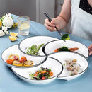 Axyaa Moon Shape Dinnerware Set: 5 Pieces for Flexible Plate Combination