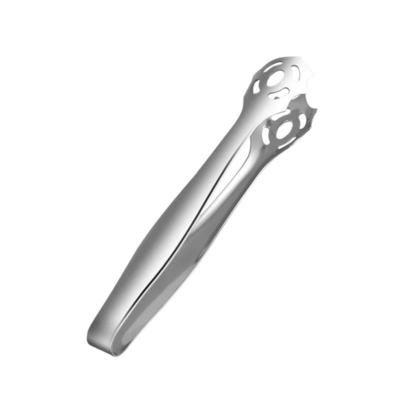 Axyaa Stainless Steel Ice Cube Coffee Sugar Tongs Barbecue Kitchen Utensils