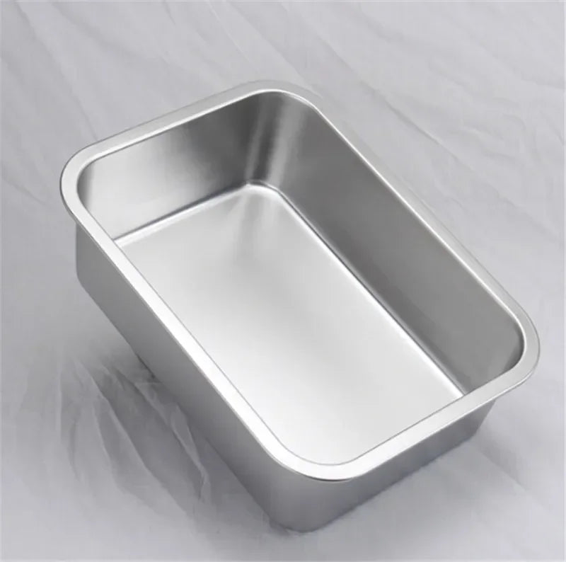 Axya Stainless Steel Mesh Strainer Colander Tray with Leak Hole Lid