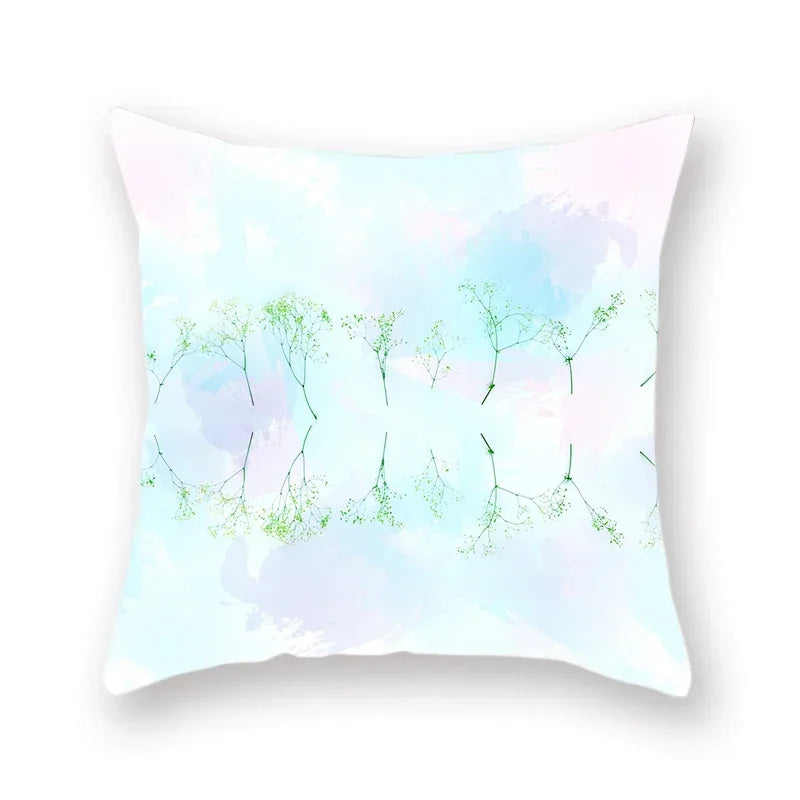 Axyaa Small Flower Pattern Polyester Throw Pillow Cover - 45x45cm