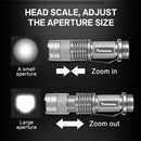 Axya Super Bright Zoom LED Flashlight: Durable Tactical Waterproof Torch