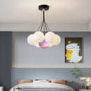 Nordic Planet Bubble Moon Chandelier for Bedroom by Axyaa
