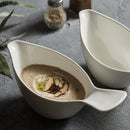 Axyaa White Bird Ceramic Salad Soup Dessert Bowl Restaurant Specialty Tableware