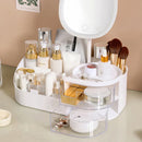 Axyaa Desktop Makeup Box: Compact Cosmetic Storage for Dressing Table & Organization.