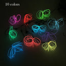 Axyaa Neon Glow Thread 1.3mm with Battery Pack for DIY Model Decoration