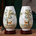 Axyaa Jingdezhen Ceramic Vase for Home Decor and Office Ornaments