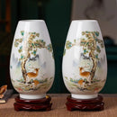Axyaa Jingdezhen Ceramic Vase for Home Decor and Office Ornaments