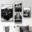 Luxury Car Canvas Poster Prints for Home Decor by Axyaa