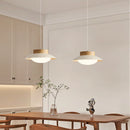 Axyaa Cream Wind LED Pendant Light Chandelier for Bedroom Home Decor
