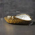 Axyaa Rock Pattern Shell High-End Ceramics Plate Set for Elegant Dining