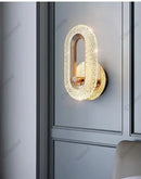Axyaa Crystal Wall Lamp: Indoor Luxury Decorative Lighting Fixture for Living Room, Bedroom